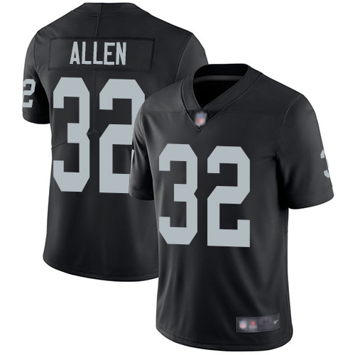 Men Oakland Raiders Limited Black Marcus Allen Home Jersey NFL Football #32 Vapor Untouchable Jersey